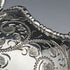 English antique silver plate sugar bowl with scoop